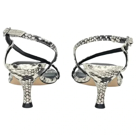Marc Fisher Gove2 Snake Print Leather Womens Heeled Sandal Size 9.5M - Picture 6 of 15